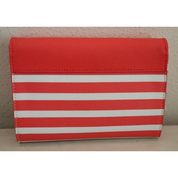 Kate Spade Women's Pink/White Striped Fairmount Square Monday Crossbody Bag - Picture 10 of 12